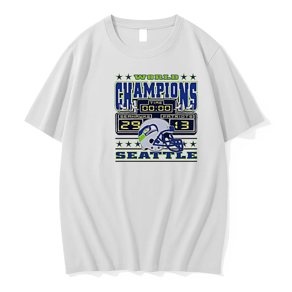 Seattle Seahawks Nfl 2025 Super Bowl Lx World Champions Sea Scoreboard Woman Shirts
