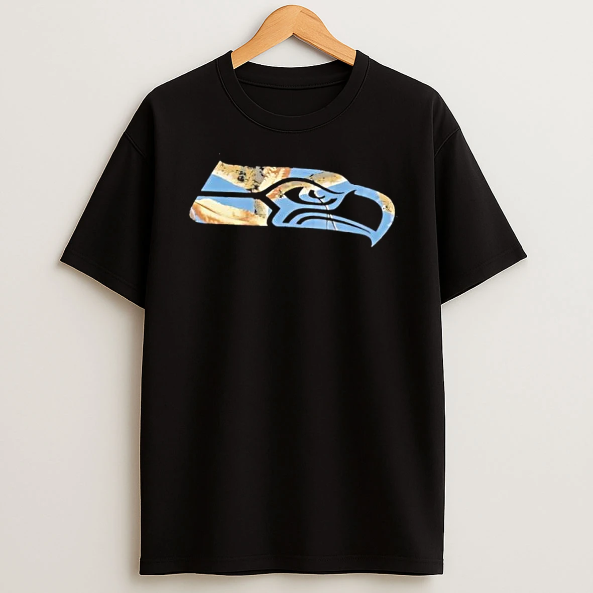 Seattle Seahawks Nfl Logo Eagle Mountain Landscape Art Shirts
