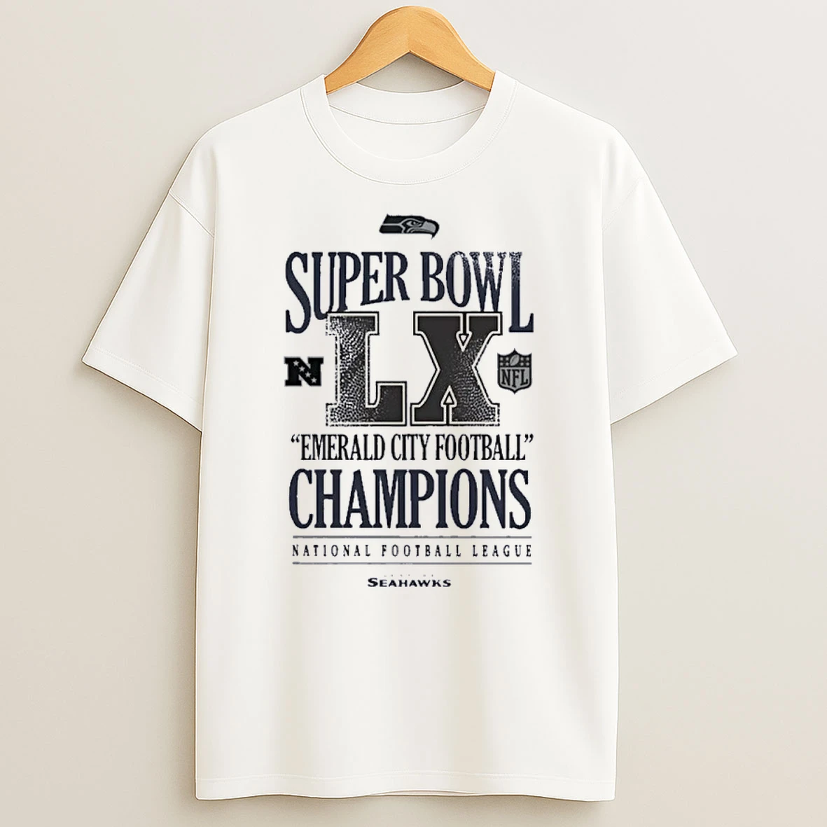 Seattle Seahawks Nike Super Bowl Lx Champions Emerald City Football Shirts