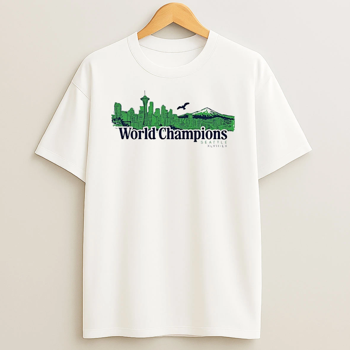 Seattle Seahawks Seattle World Champions Skyline 2013 2025 Shirts