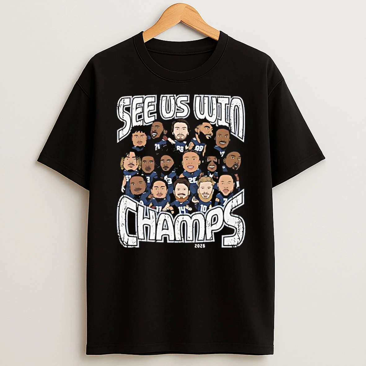 Seattle Seahawks See Us Win Super Bowl Lx 2025 Champs Cartoon Shirts