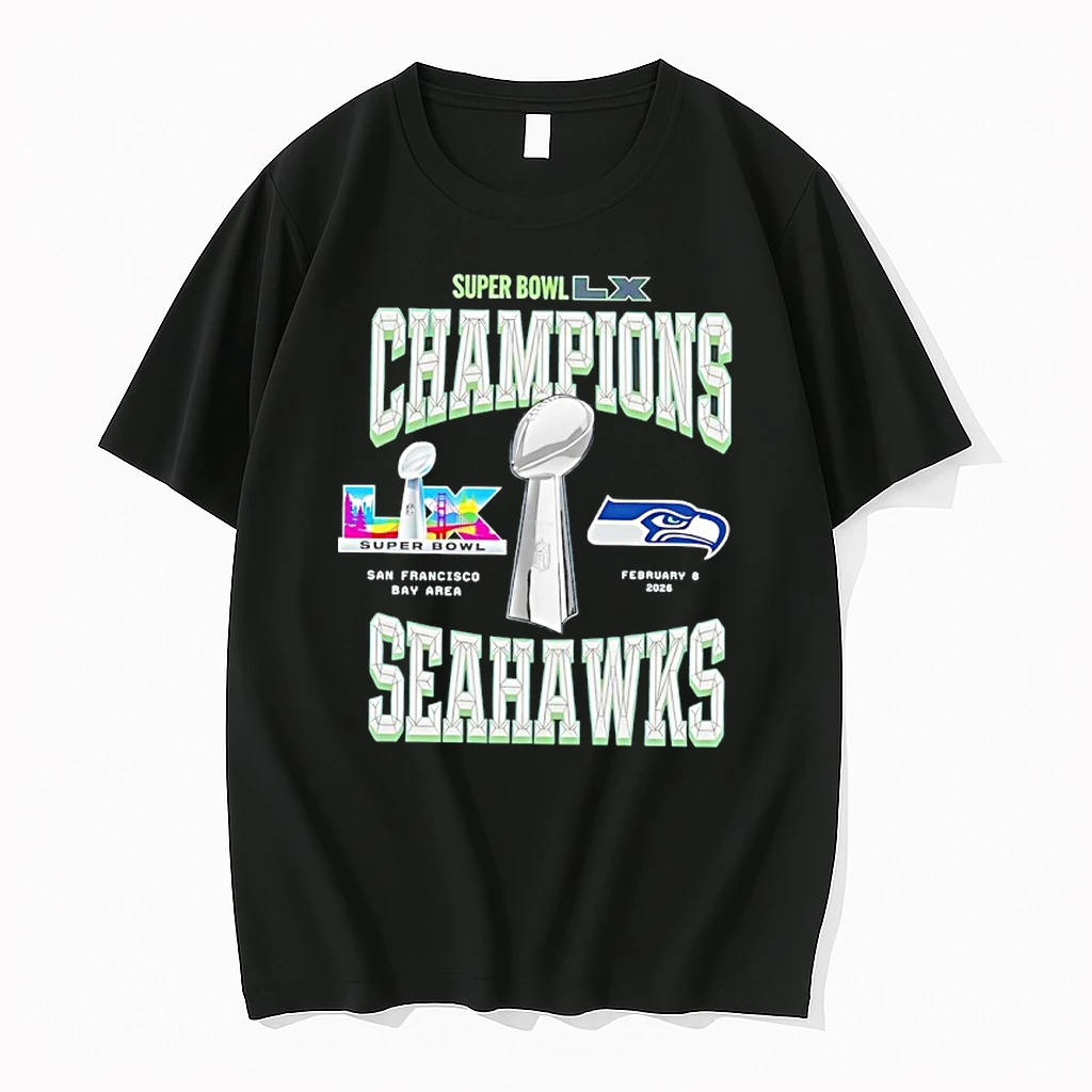 Seattle Seahawks Super Bow Lx Champions 2026 Trophy Shirts