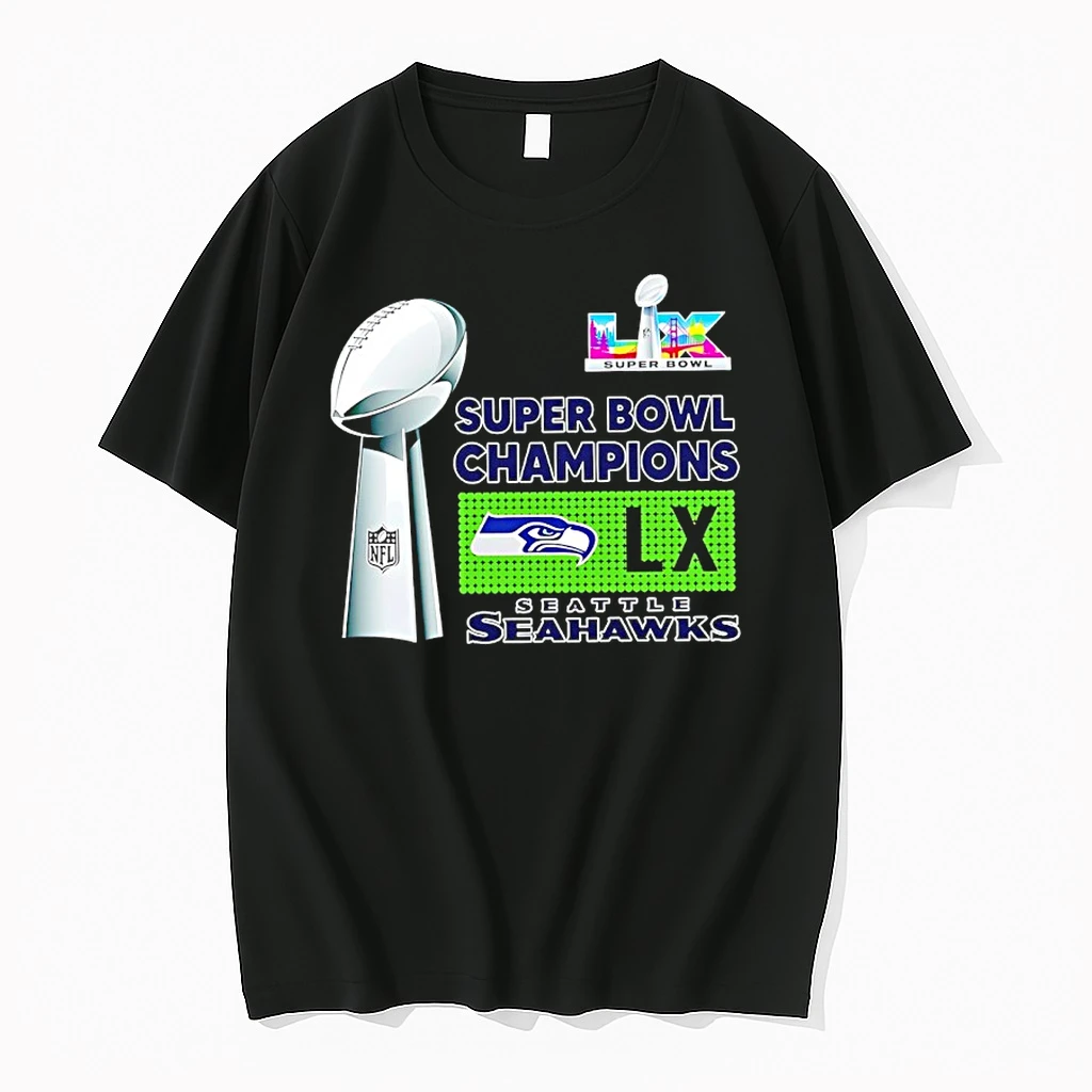 Seattle Seahawks Super Bowl Lx 2026 Champions Trophy Shirts