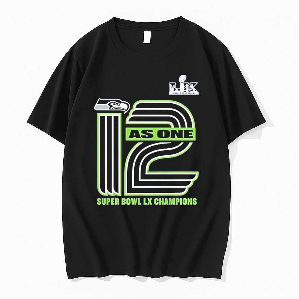 Seattle Seahawks Super Bowl Lx Champions 12 As One Shirts