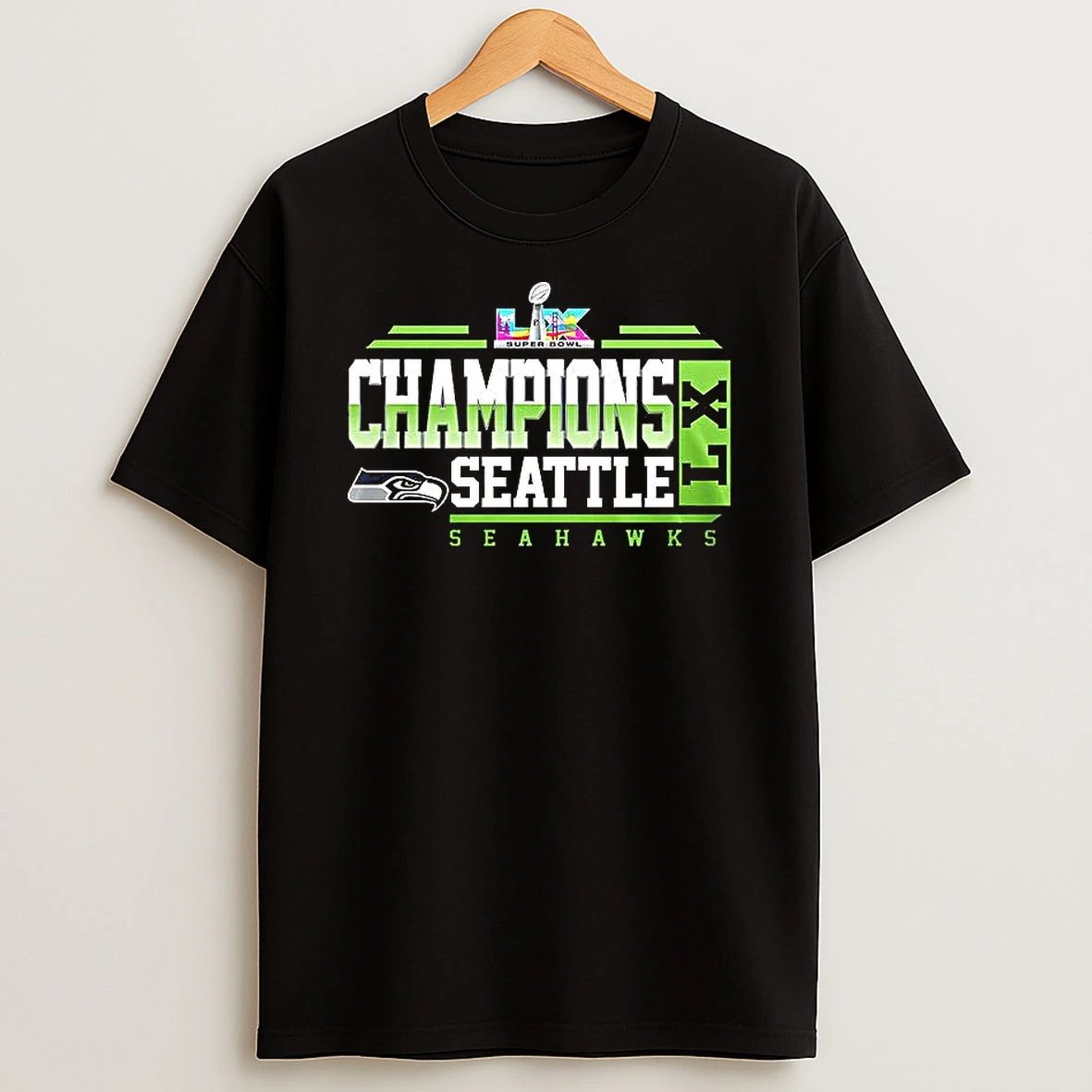Seattle Seahawks Super Bowl Lx Champions 2025 Logo Woman Shirts