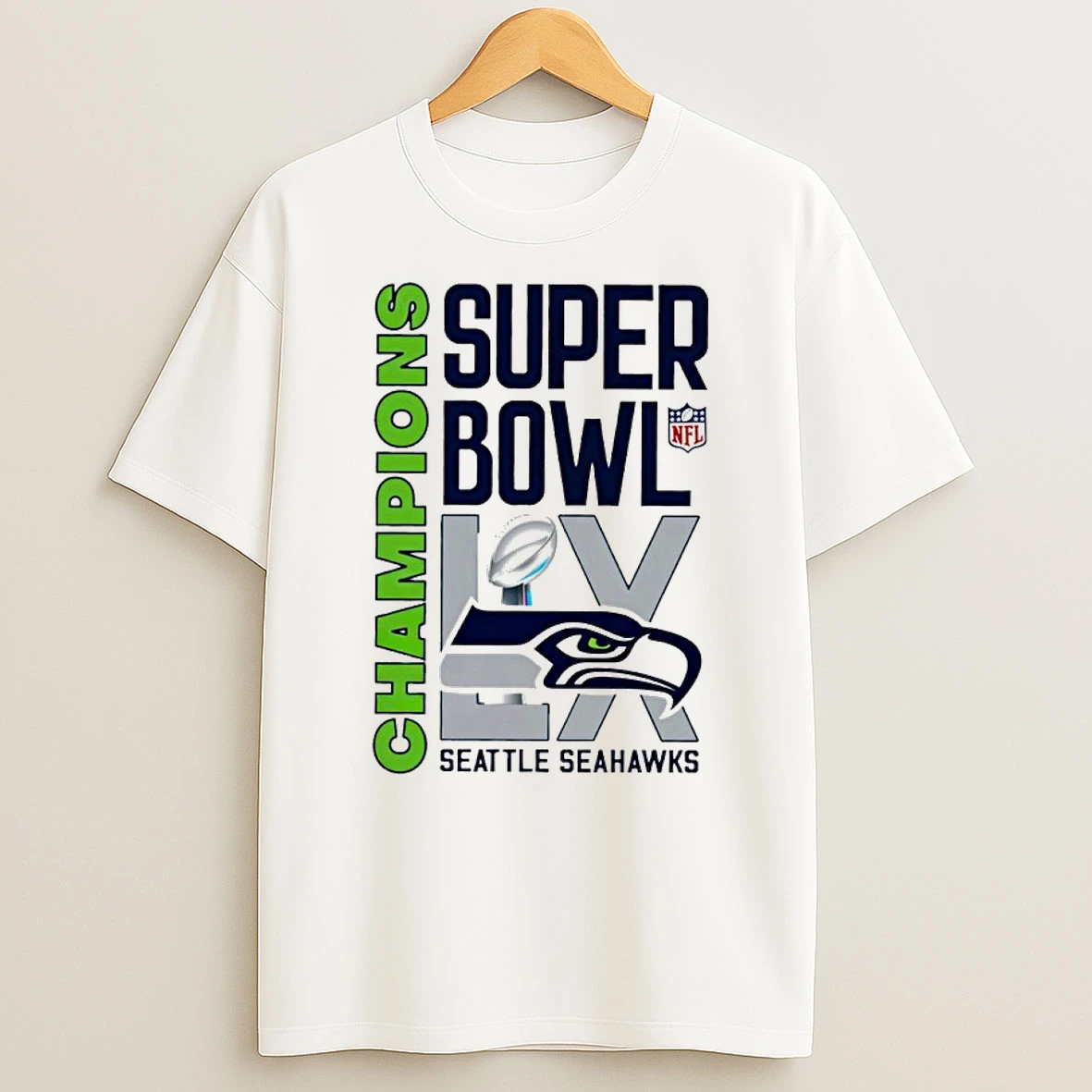 Seattle Seahawks Super Bowl Lx Champions 2026 Logo Shirts