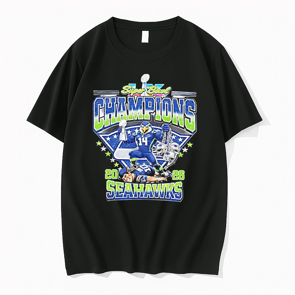 Seattle Seahawks Super Bowl Lx Champions 2026 Mascot Shirts