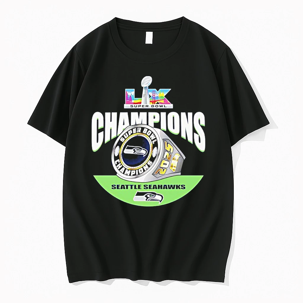 Seattle Seahawks Super Bowl Lx Champions Ring Shirts