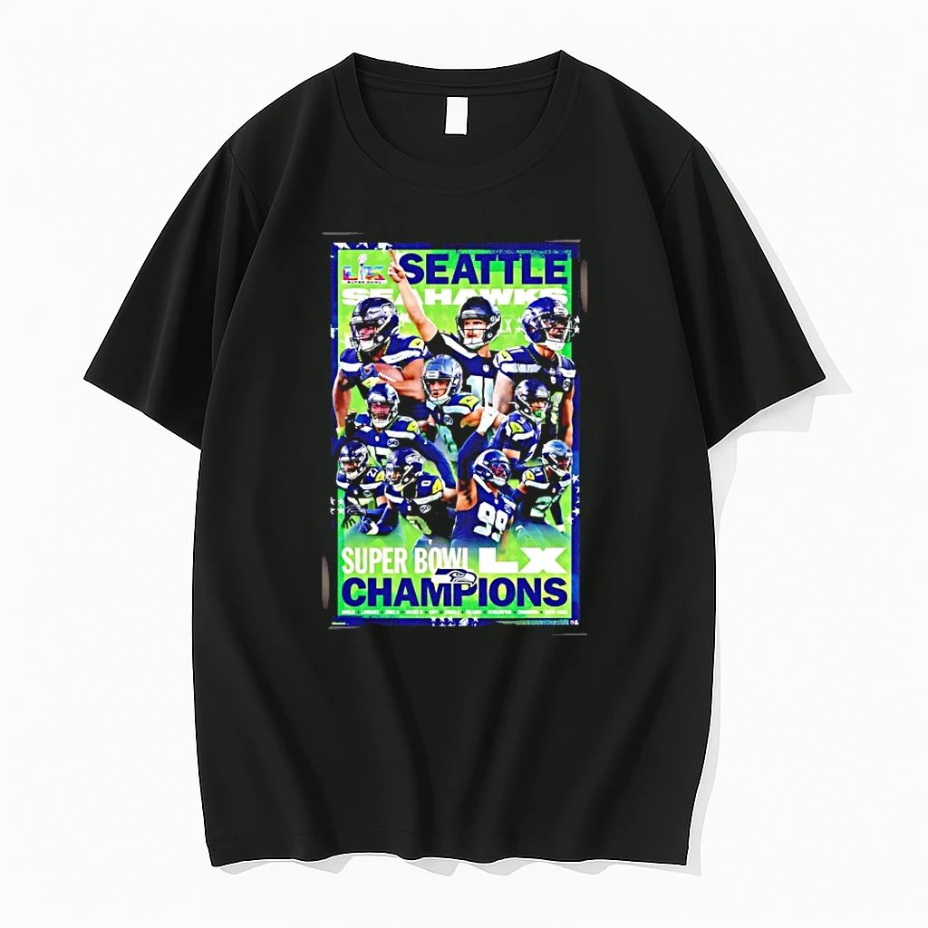 Seattle Seahawks Super Bowl Lx Champions All Team Graphic Shirts