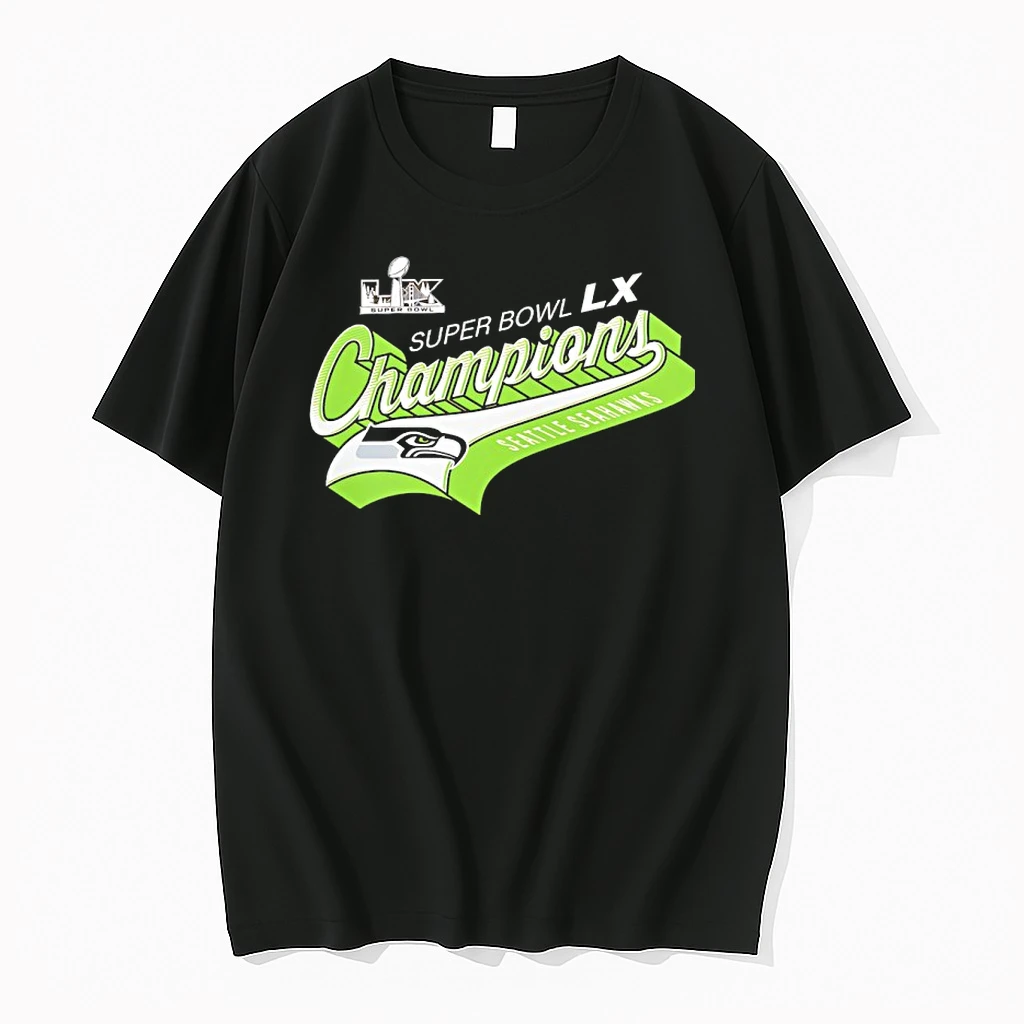 Seattle Seahawks Super Bowl Lx Champions Graphic Shirts