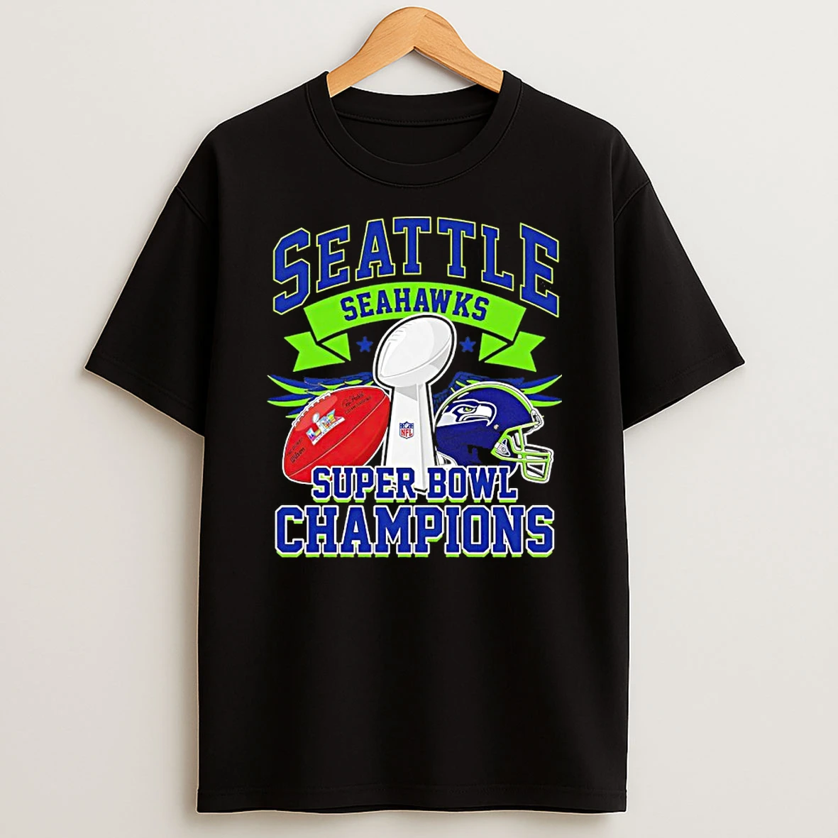 Seattle Seahawks Super Bowl Lx Champions Helmet Vintage Shirts