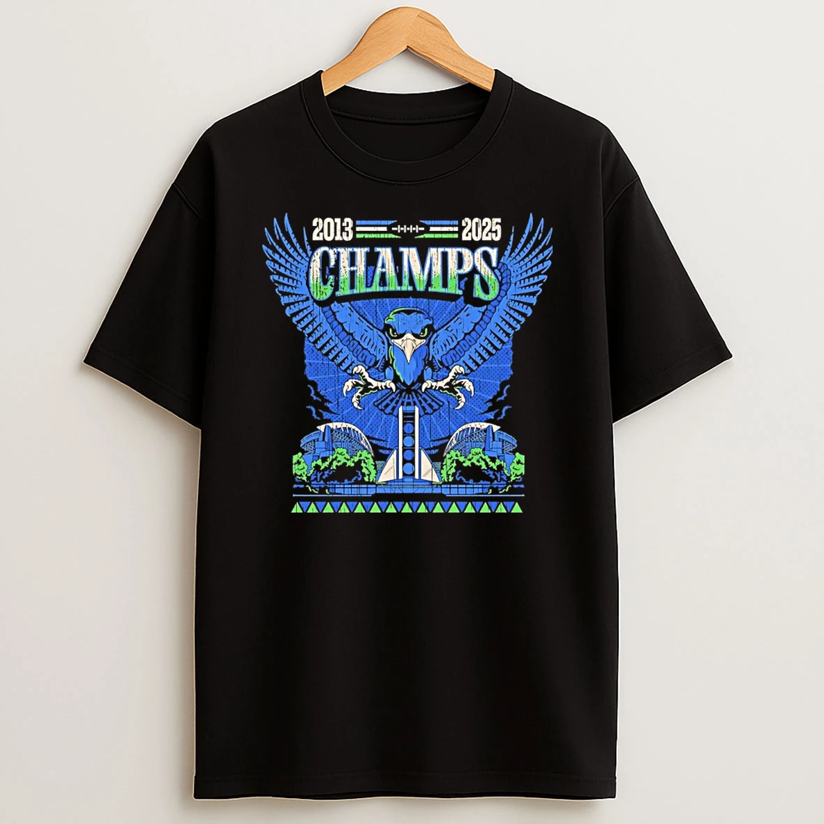 Seattle Seahawks Wings Of Victory 2013 2025 World Champions Shirts