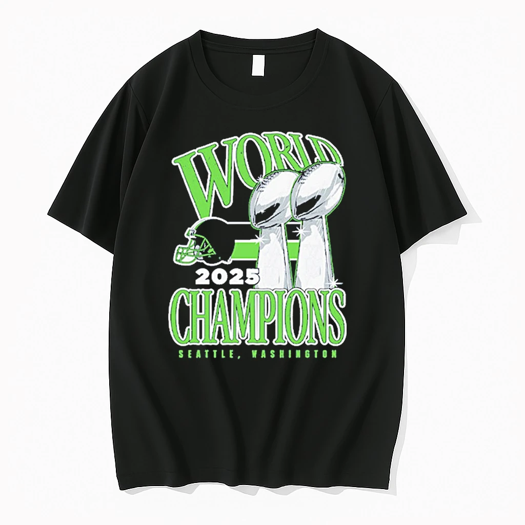 Seattle Seahawks World Champions Trophy 2025 Seattle Washington Shirts