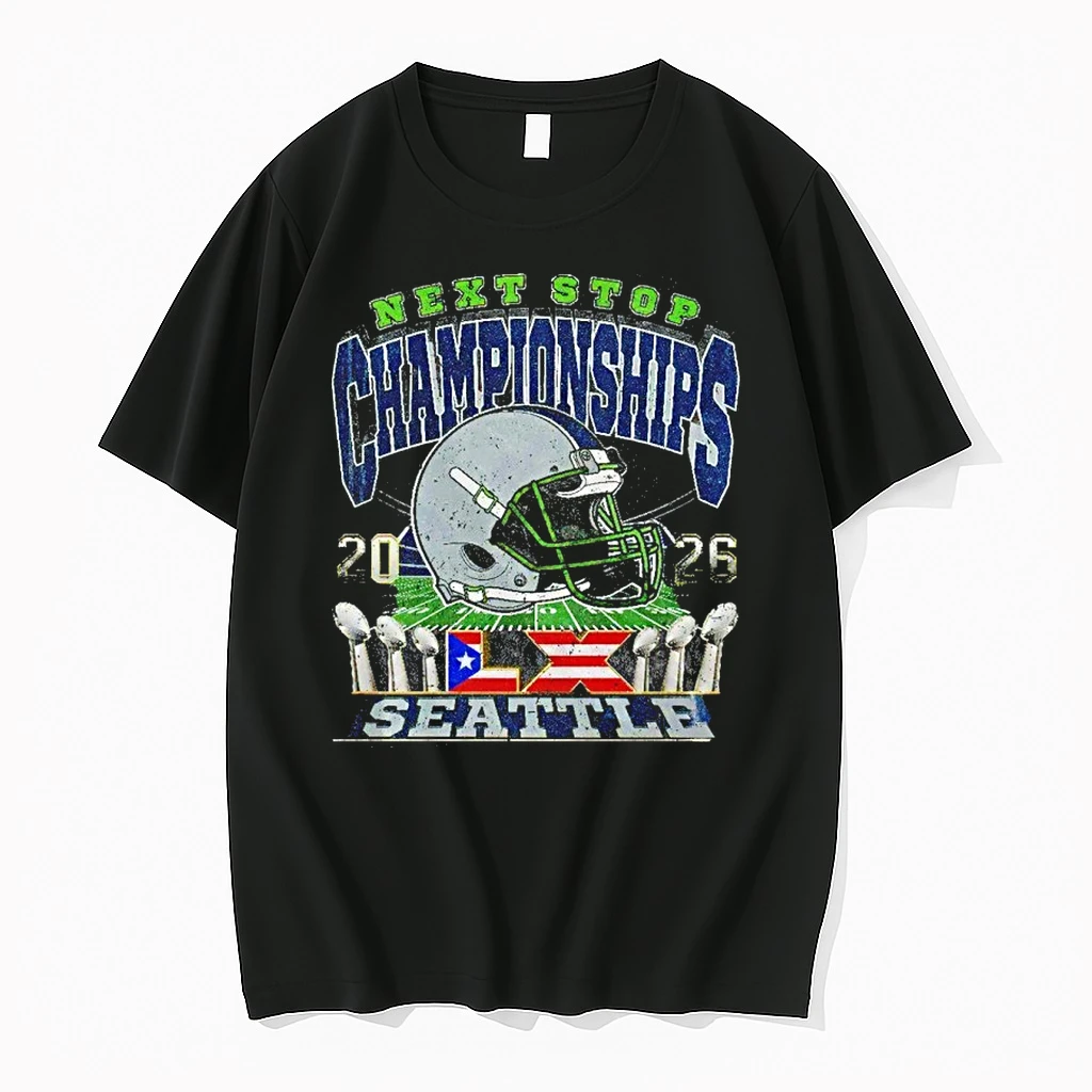 Seattle Seahawks Next Stop Championships Lx 2026 Helmet Shirts