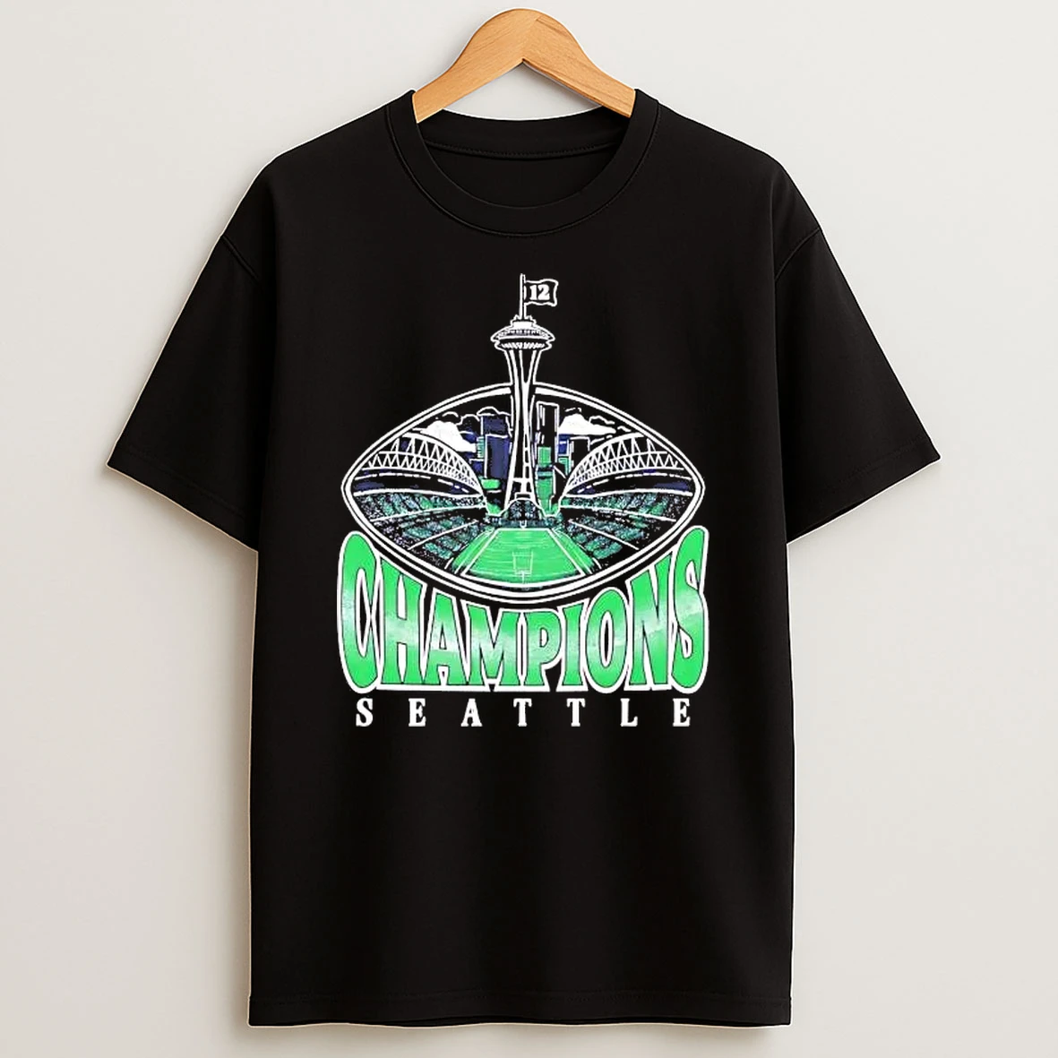 Seattle Seahawks Stadium Super Bowl Lx Champions 12 Is One Shirts