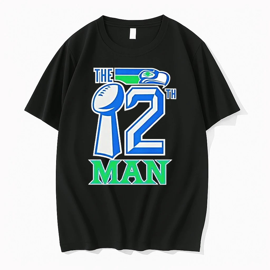 Seattle Seahawks The 12th Man Hawk Super Bowl Lx Champions Shirts