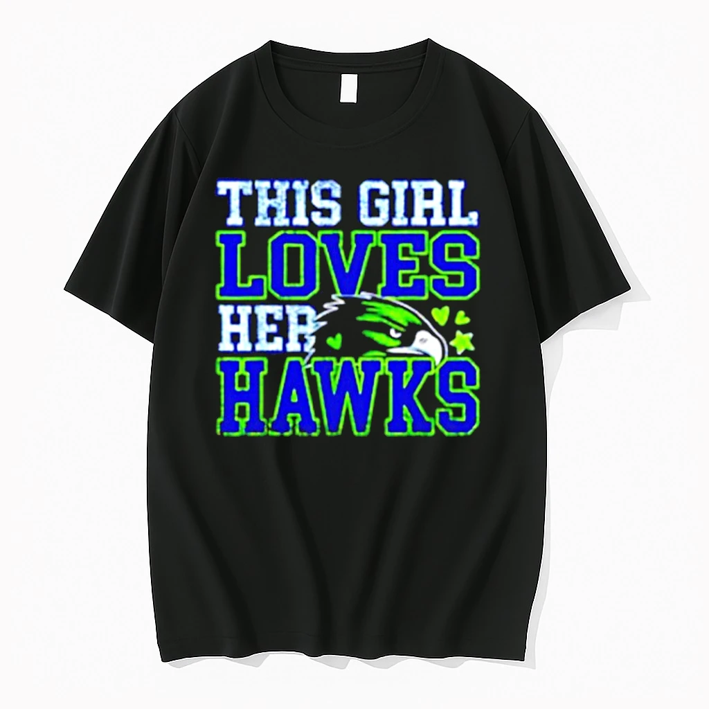 Seattle Seahawks This Girl Loves Her Hawks Face Shirts
