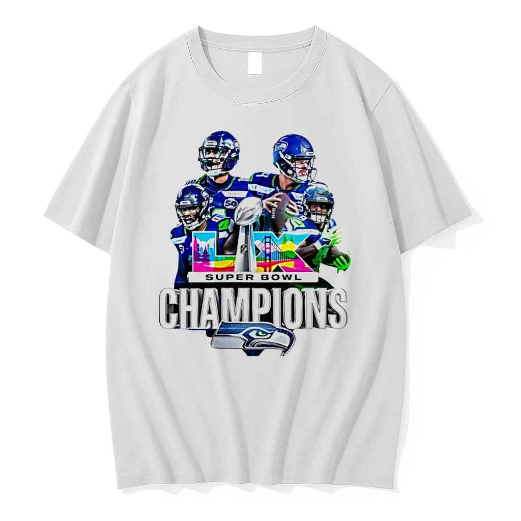 Seattle Seahwks Super Bowl Champion 2026 Players Graphic Shirts
