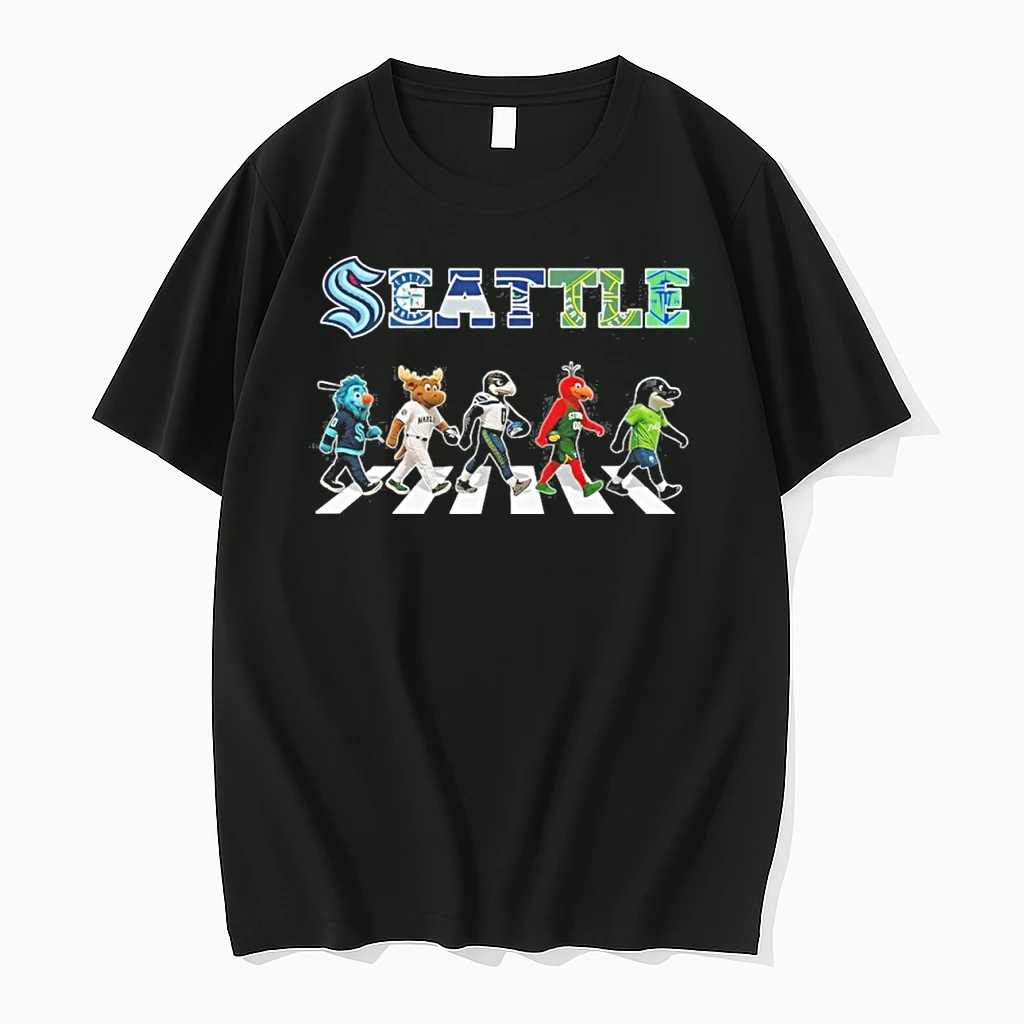 Seattle Sports Teams Mascot Abbey Road Shirts