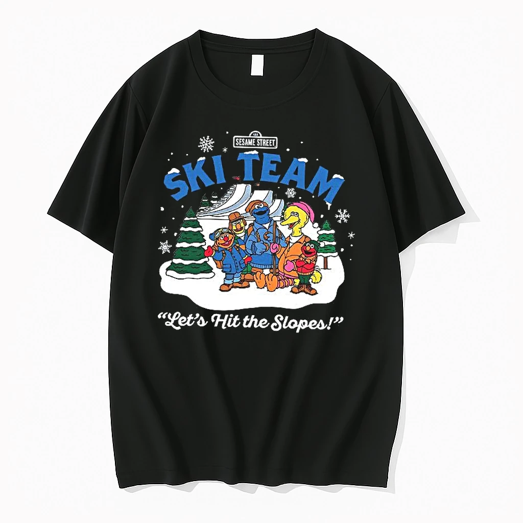 Sesame Street Ski Team Lets Hit The Slopes Woman Shirts