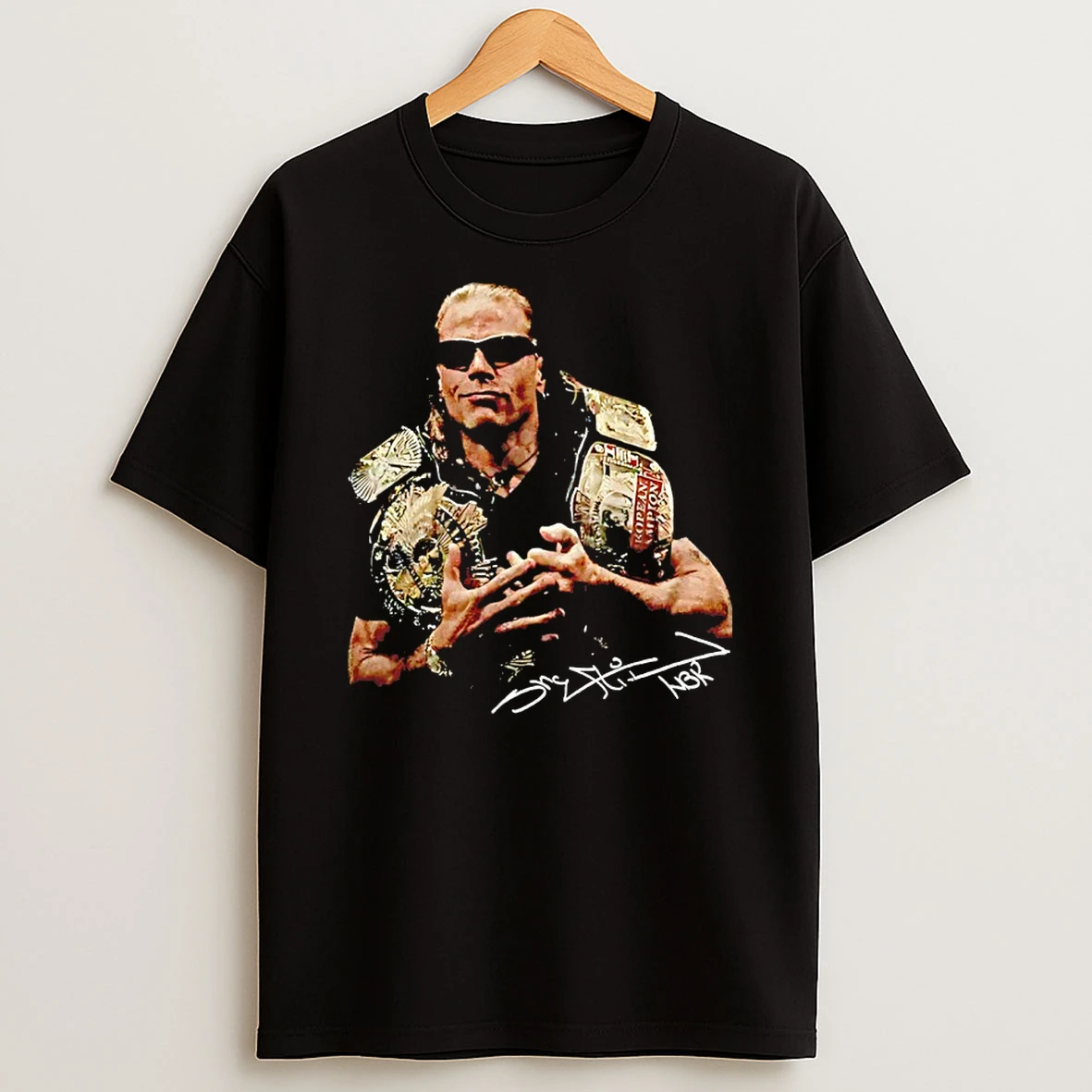Shawn Michaels Wwe Mr Wrestlemania Signature Graphic Shirts