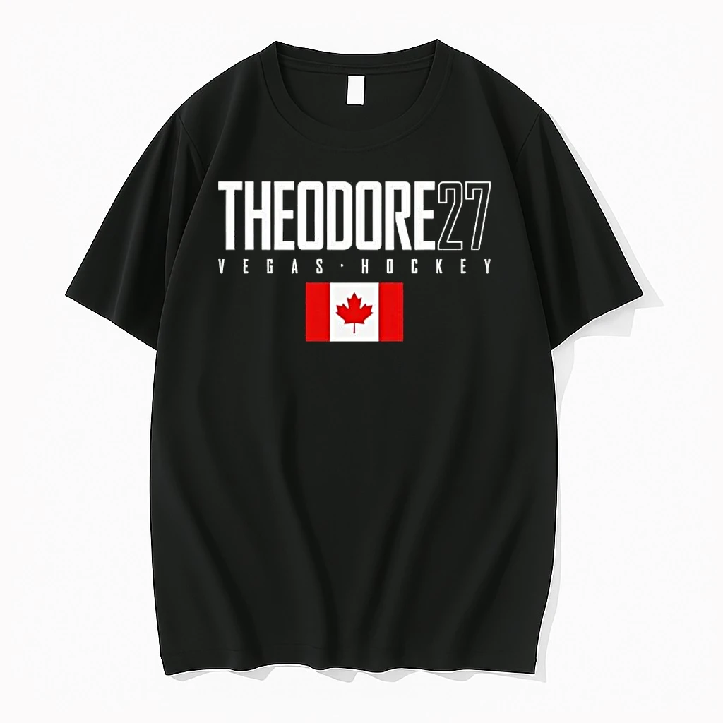 Shea Theodore 27 Vegas Golden Knights Canada Flag Elite Shirts