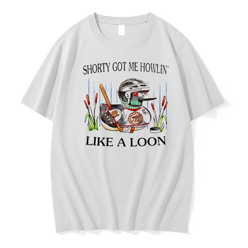 Shorty Got Me Howlin Like A Loon Hockey Duck Mallard Shirts