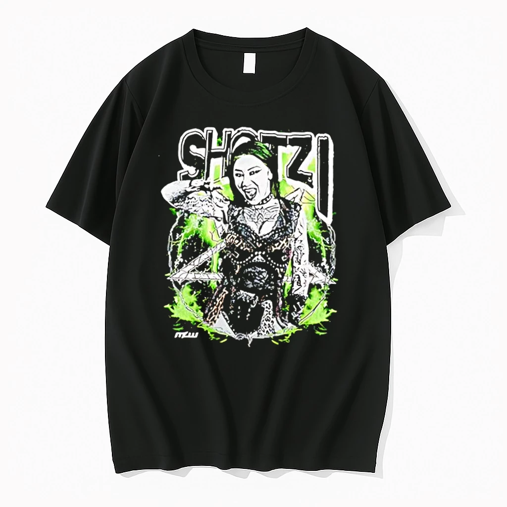 Shotzi Black Heart Wwe Female Wrestler Green Lightning Shirts