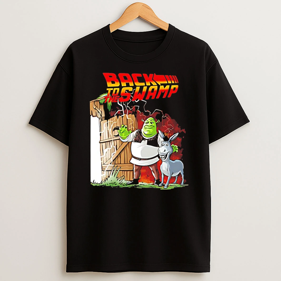 Shrek And Donkey X Back To The Future Back To The Swamp Shirts