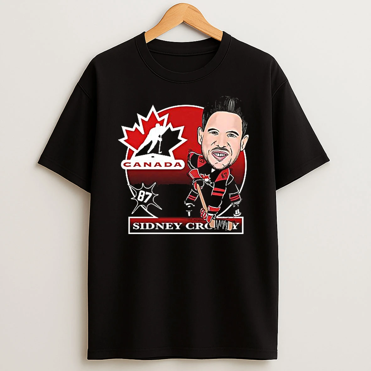 Sidney Crosby Hockey Canada Caricature Woman Shirts