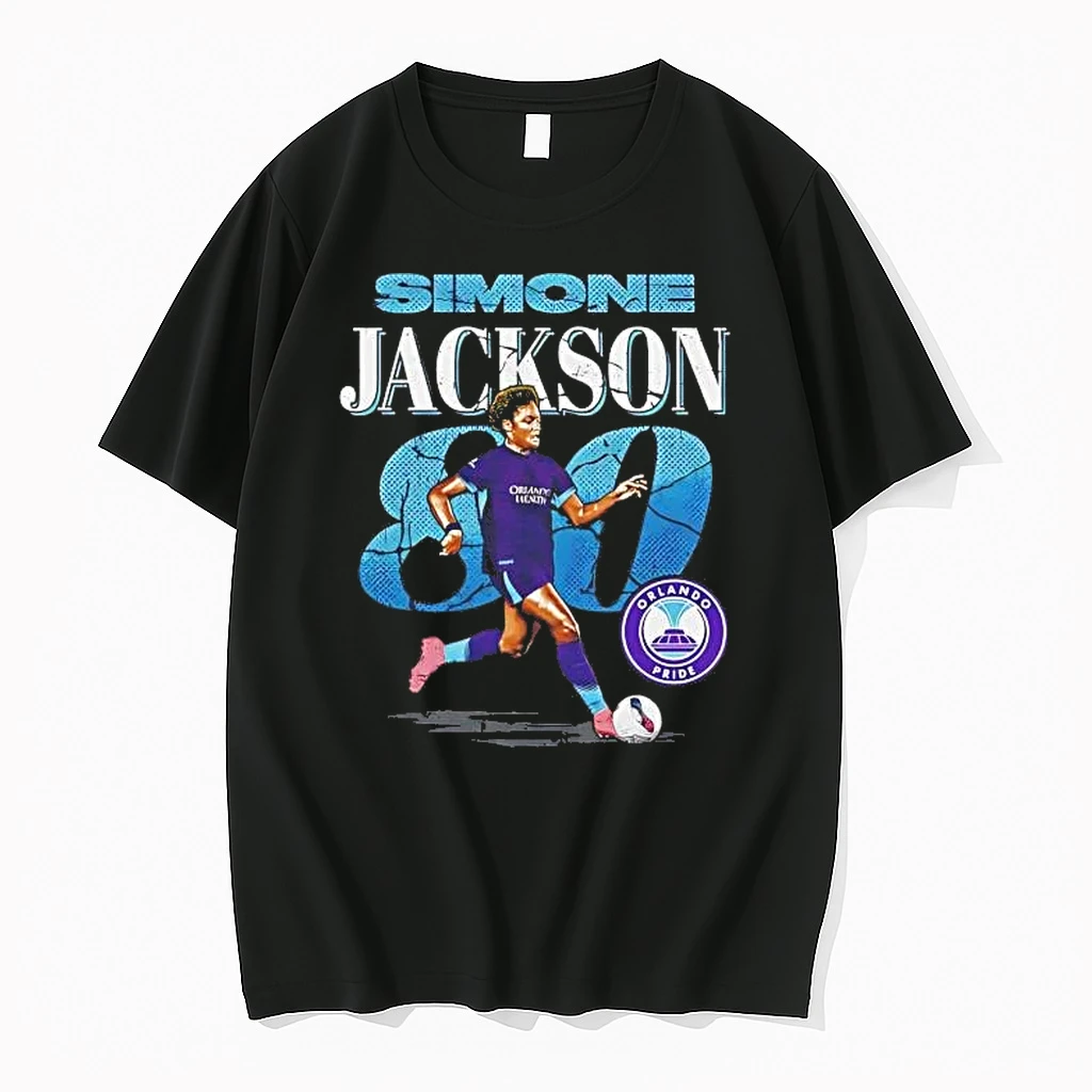 Simone Jackson 80 Orlando Pride Cracked Number And Name Shirts