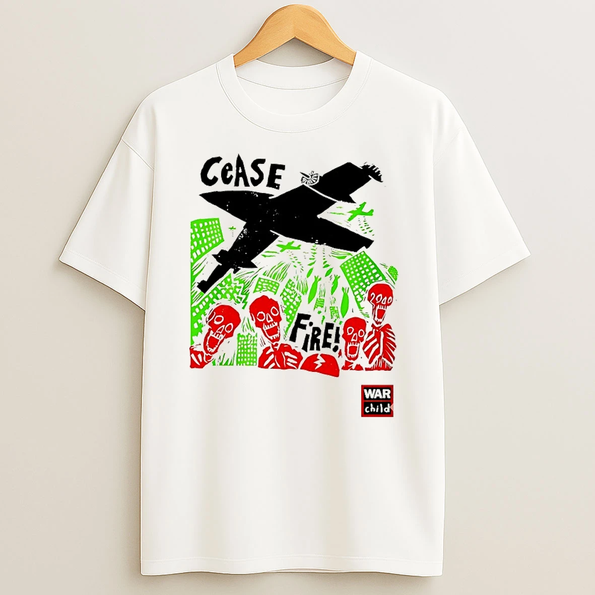 Skeleton Cease Fire Levellers Band Shirts