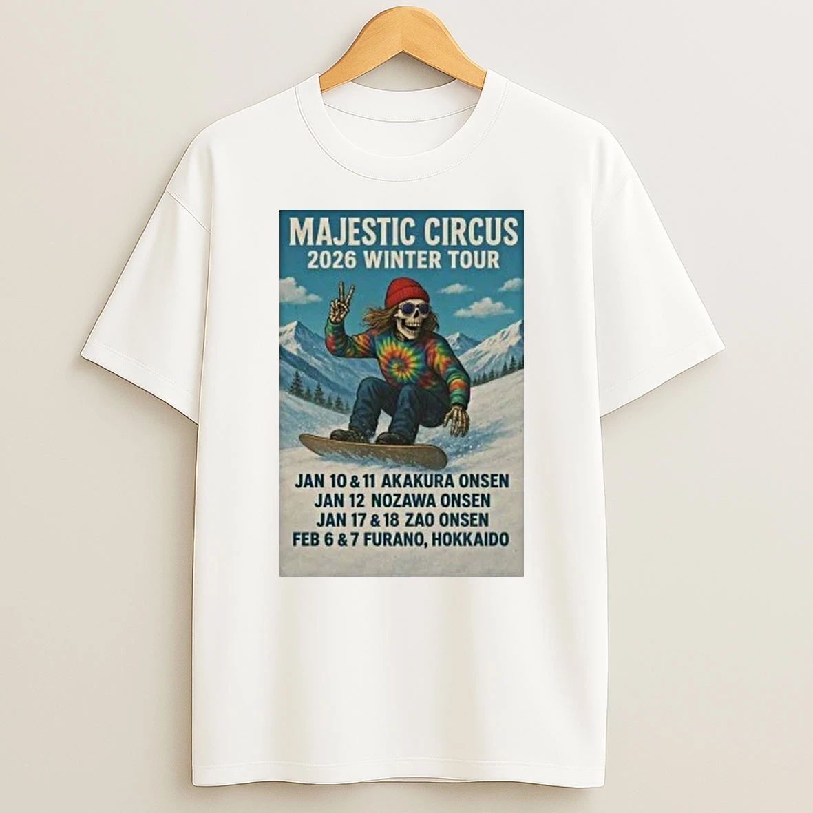 Skeleton Majestic Circus Tour Jan Feb 2026 Shirts