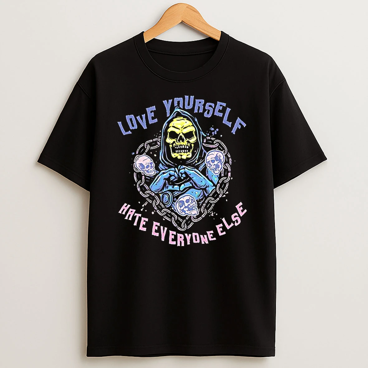 Skeletor Masters Of The Universe Love Yourself Hate Everyone Else Woman Shirts