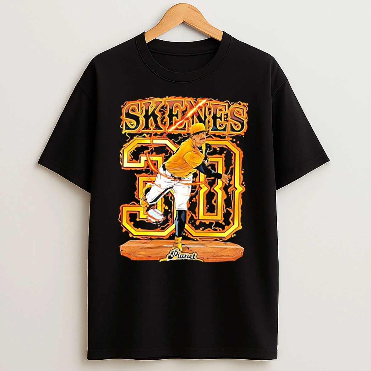 Skenes 30 Planet Paul Skenes Pitcher Baseball Fire Shirts