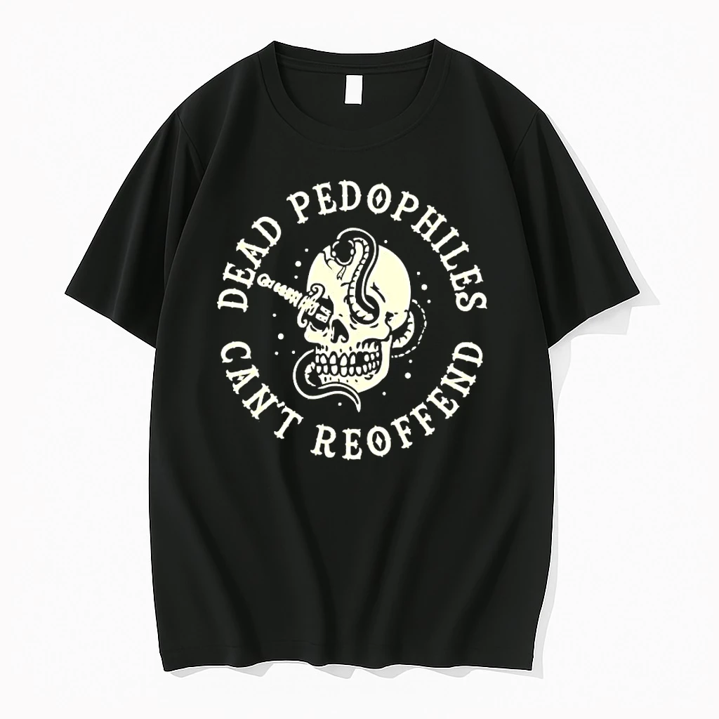 Skull Dead Pedophiles Cant Reoffend Shirts
