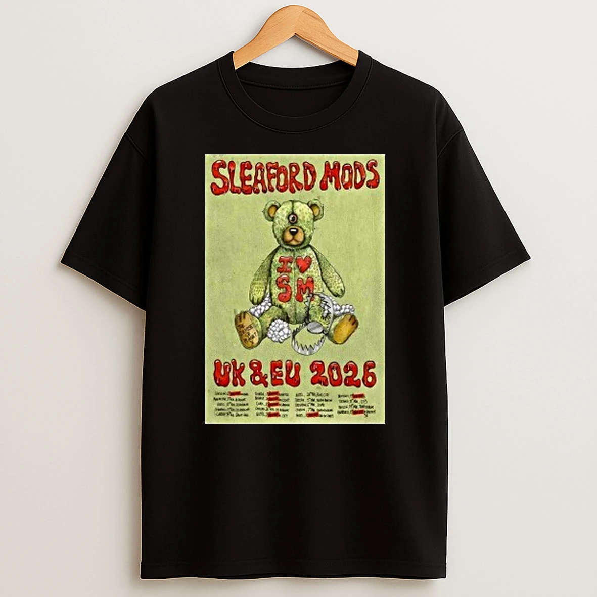 Sleaford Mods Uk Eu 2026 Tour Shirts