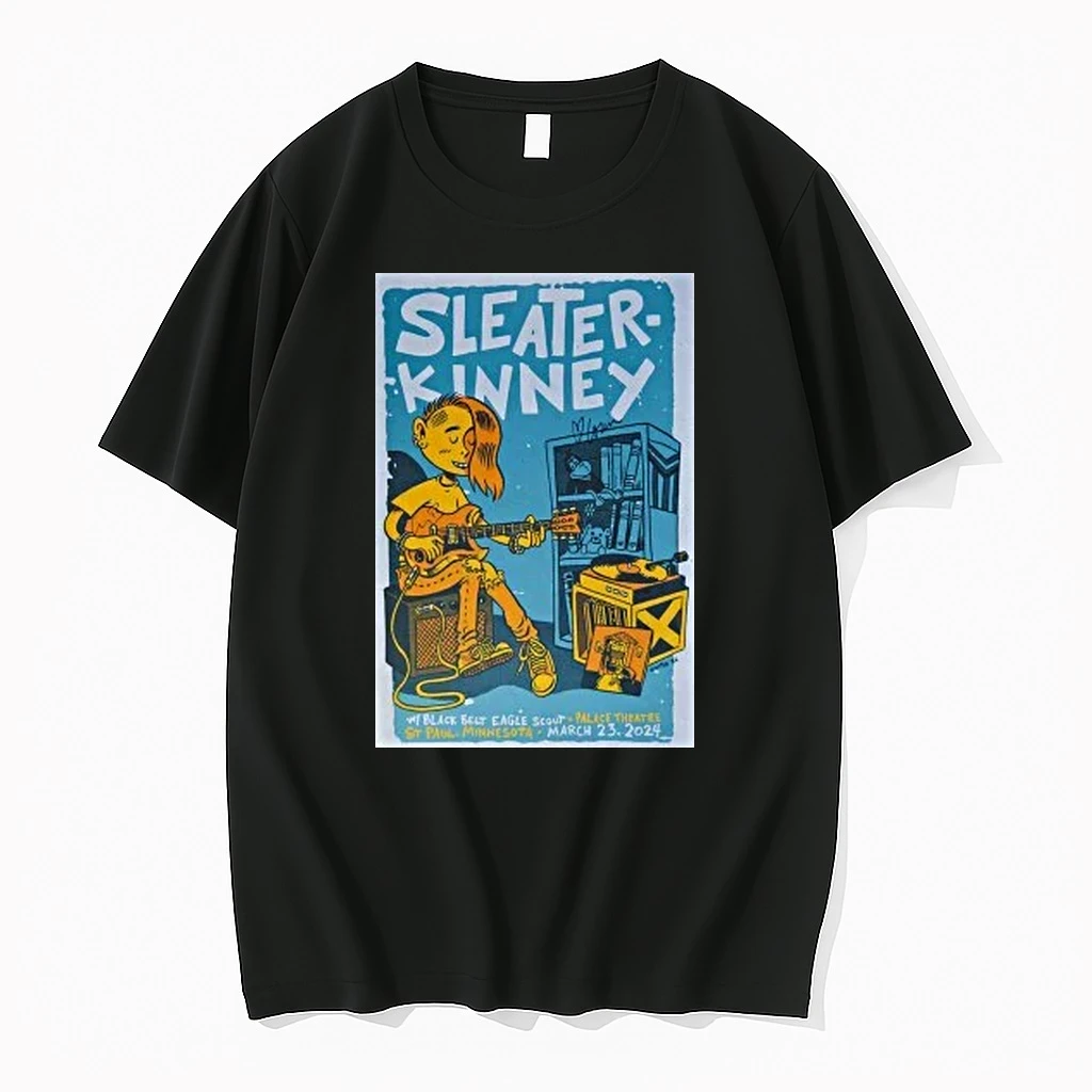 Sleater Kinney Palace Mar 23 2024 Theatre Signed Shirts