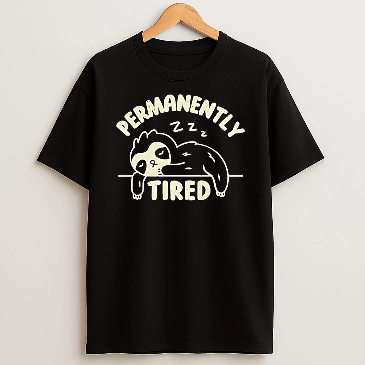 Sleeping Sloth Permanently Tired Shirts