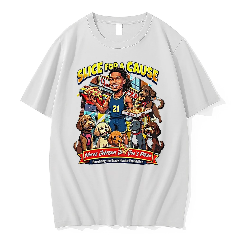 Slice For A Cause Morez Johnson Jr Joes Pizza Shirts
