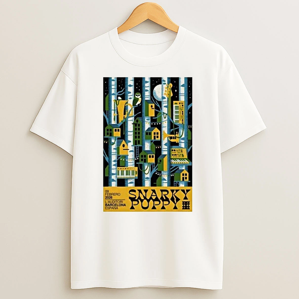 Snarky Puppy Feb 9 2026 Lauditori De Barcelona Spain Shirts