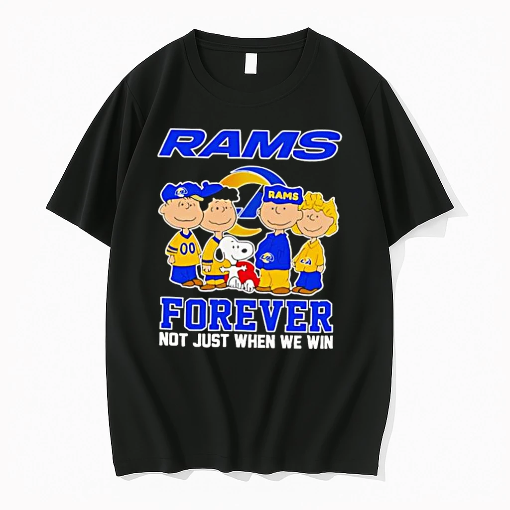 Snoopy And The Peanuts Friends Los Angeles Rams Forever Not Just When We Win Shirts