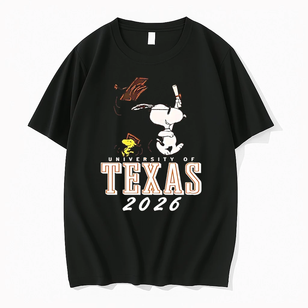 Snoopy And Woodstock Graduation University Of Texas 2026 Shirts