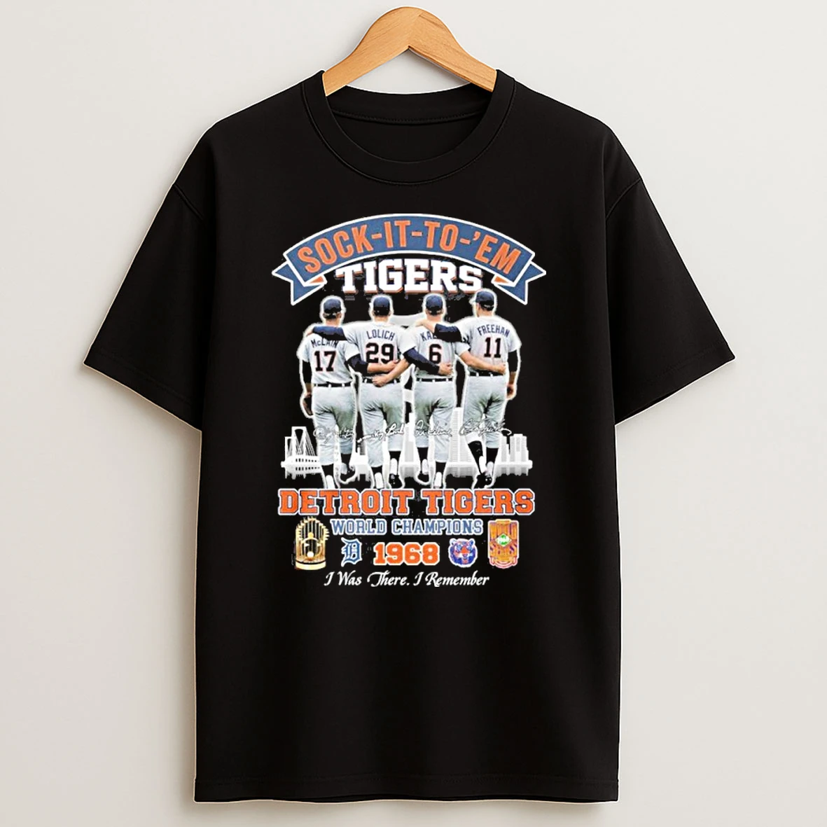 Sock It To Em Detroit Tigers World Champions 1968 Shirts