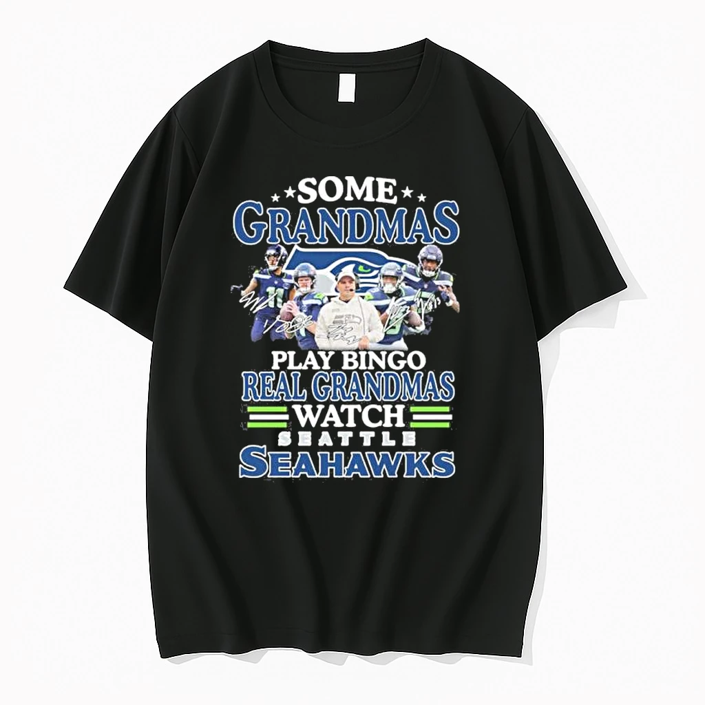 Some Grandmas Play Bingo Real Grandmas Watch Seattle Seahawks Super Bowl Lx Shirts