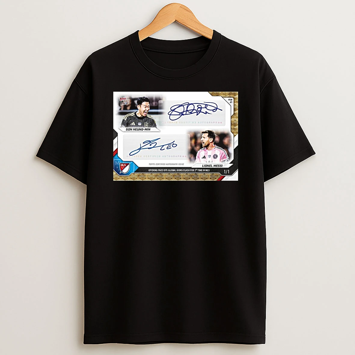 Son Heung Min And Lionel Messi Topps Now Autograph Signatures Shirts