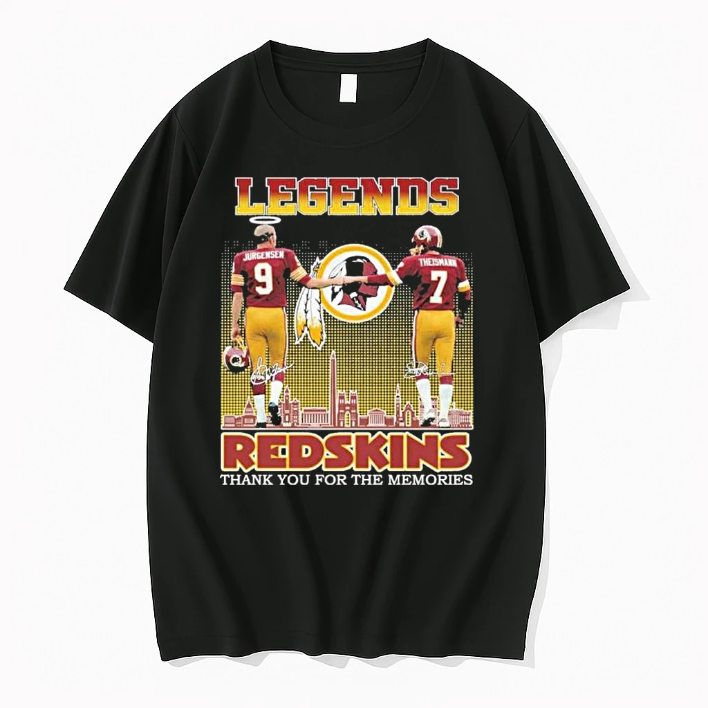 Sonny Jurgensen And Joe Theismann Legends Washington Redskins Shirts