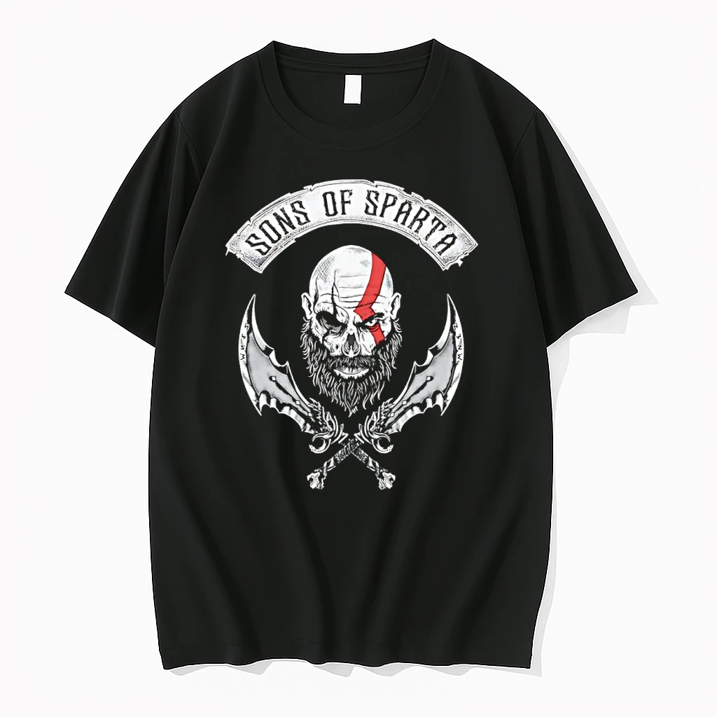 Sons Of Sparta Kratos God Of War Head Logo Shirts