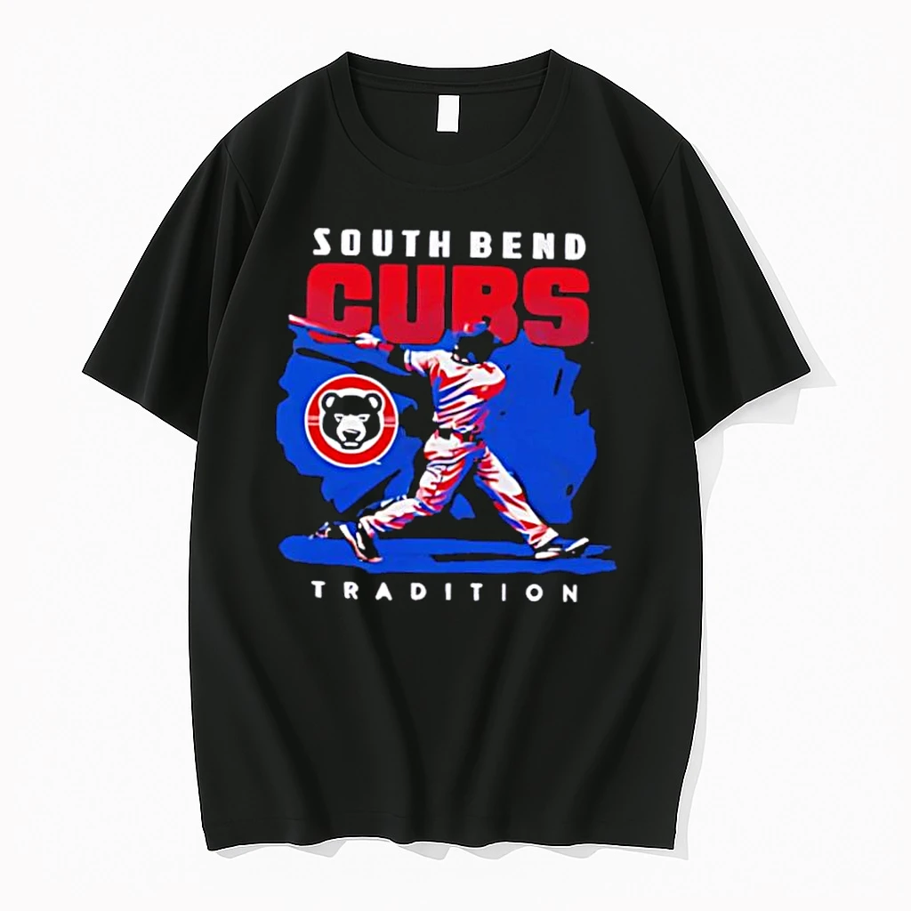 South Bend Cubs Tradition Baseball Player Bear Logo Shirts