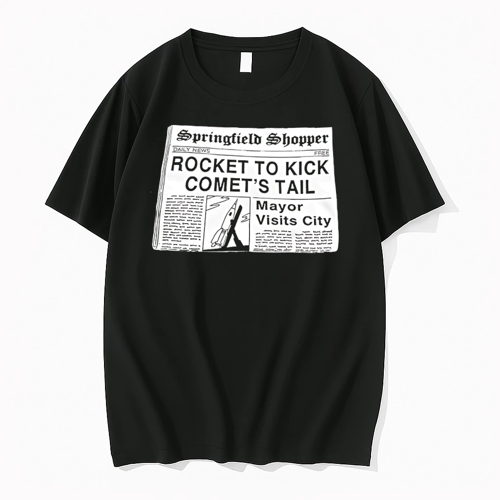 Springfield Shopper Rocket To Kick Comets Tail Newspaper Vintage Shirts
